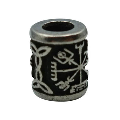 Vegvisir symbol bronze bead   