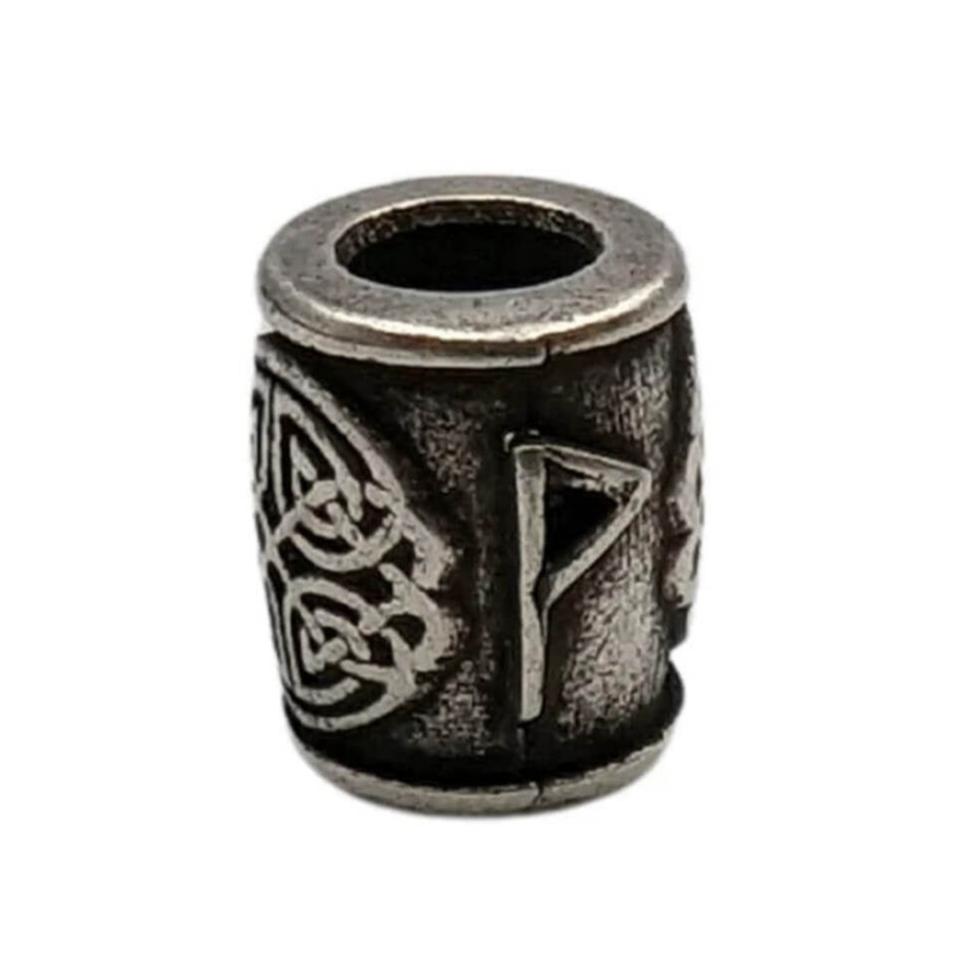 Wunjo rune bronze bead   