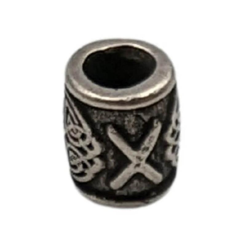 Gebo rune bronze bead   