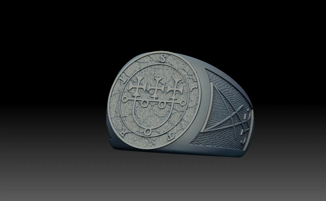 Sitri sigil ring 6 US Silver 925