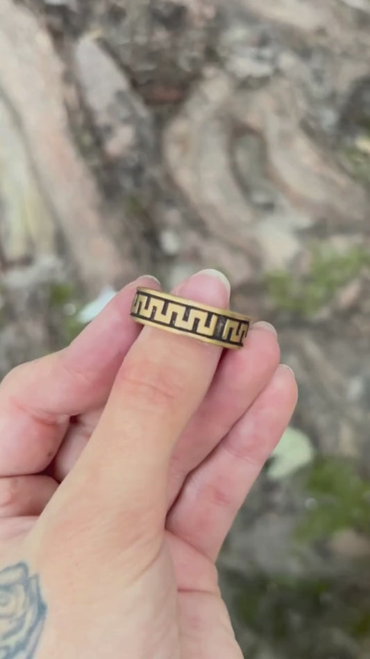 Ancient Greek ornament V2 ring