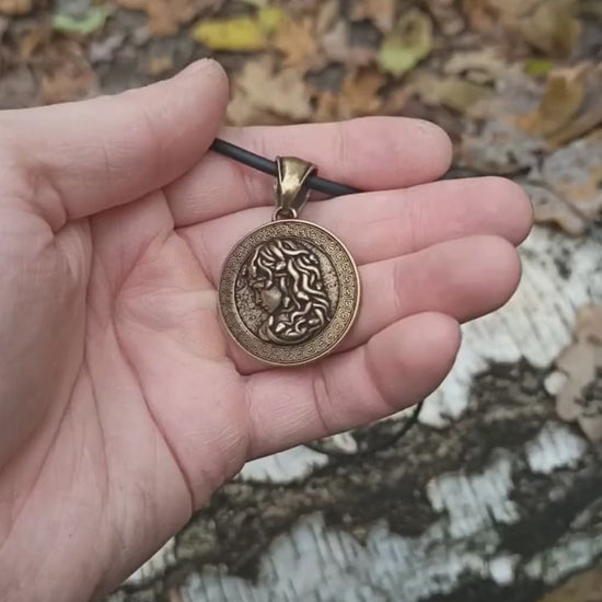Medusa Gorgon pendant