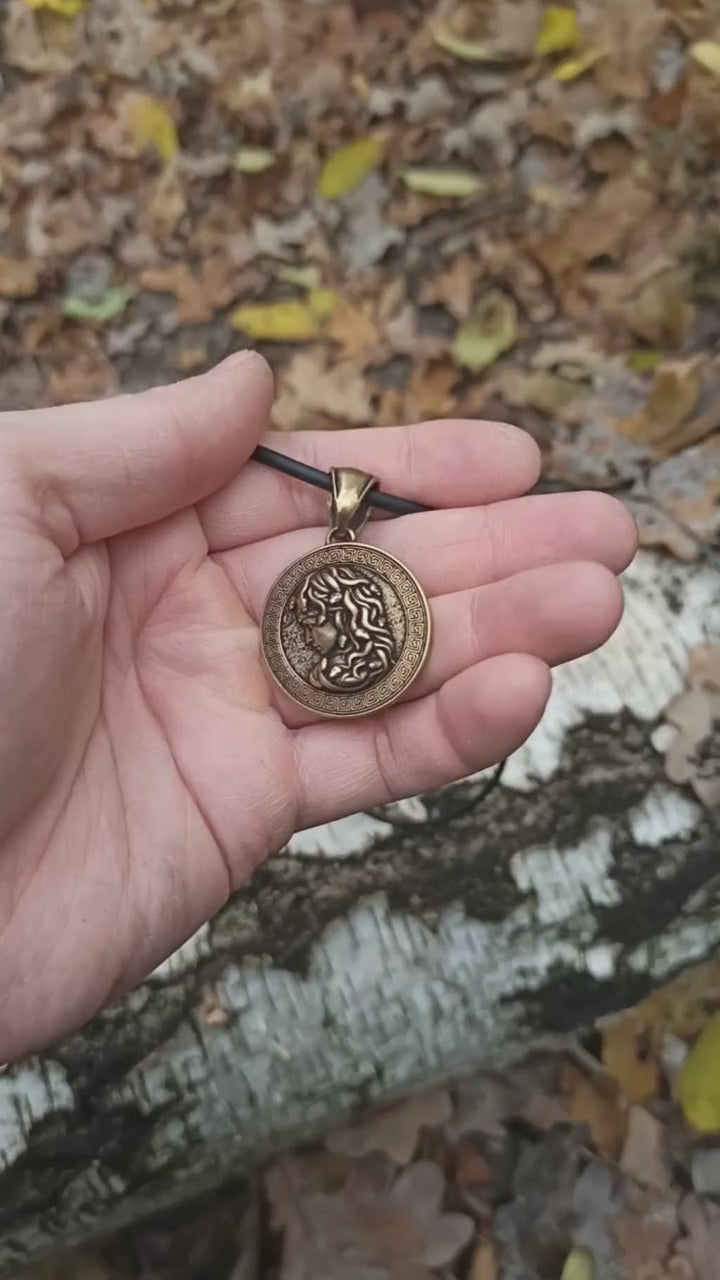 Medusa Gorgon pendant