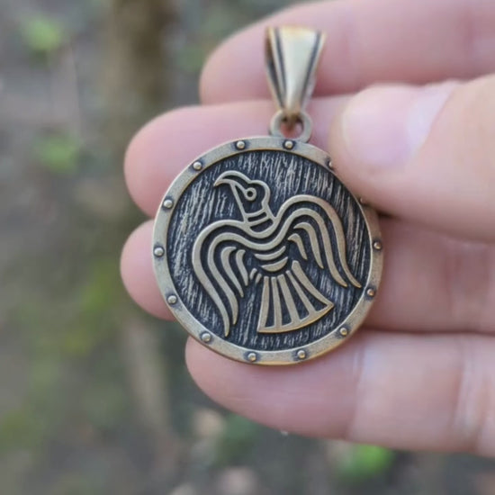 Raven Banner pendant