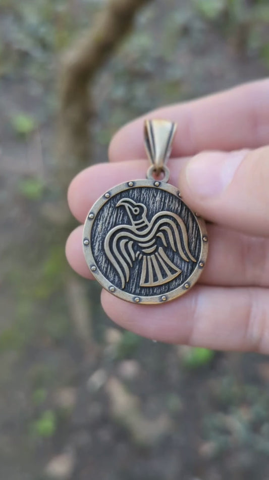 Raven Banner pendant