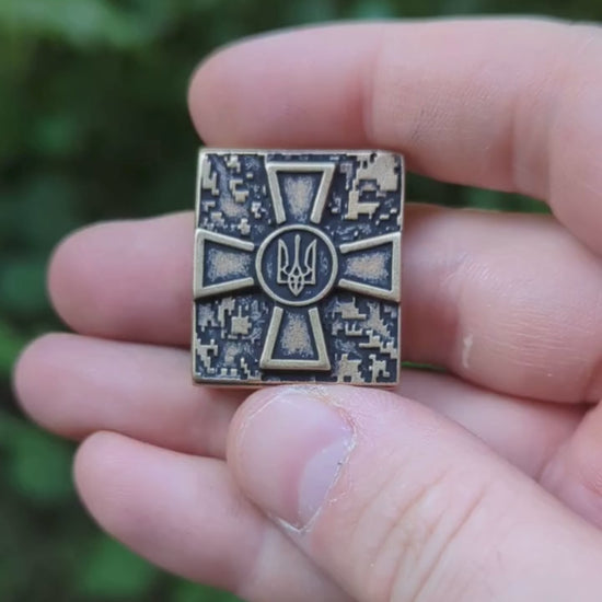 Ukrainian Armed Forces logo Molle clip