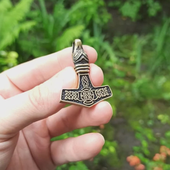 Mjolnir Dragon replica pendant