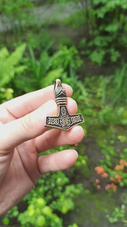 Mjolnir Dragon replica pendant