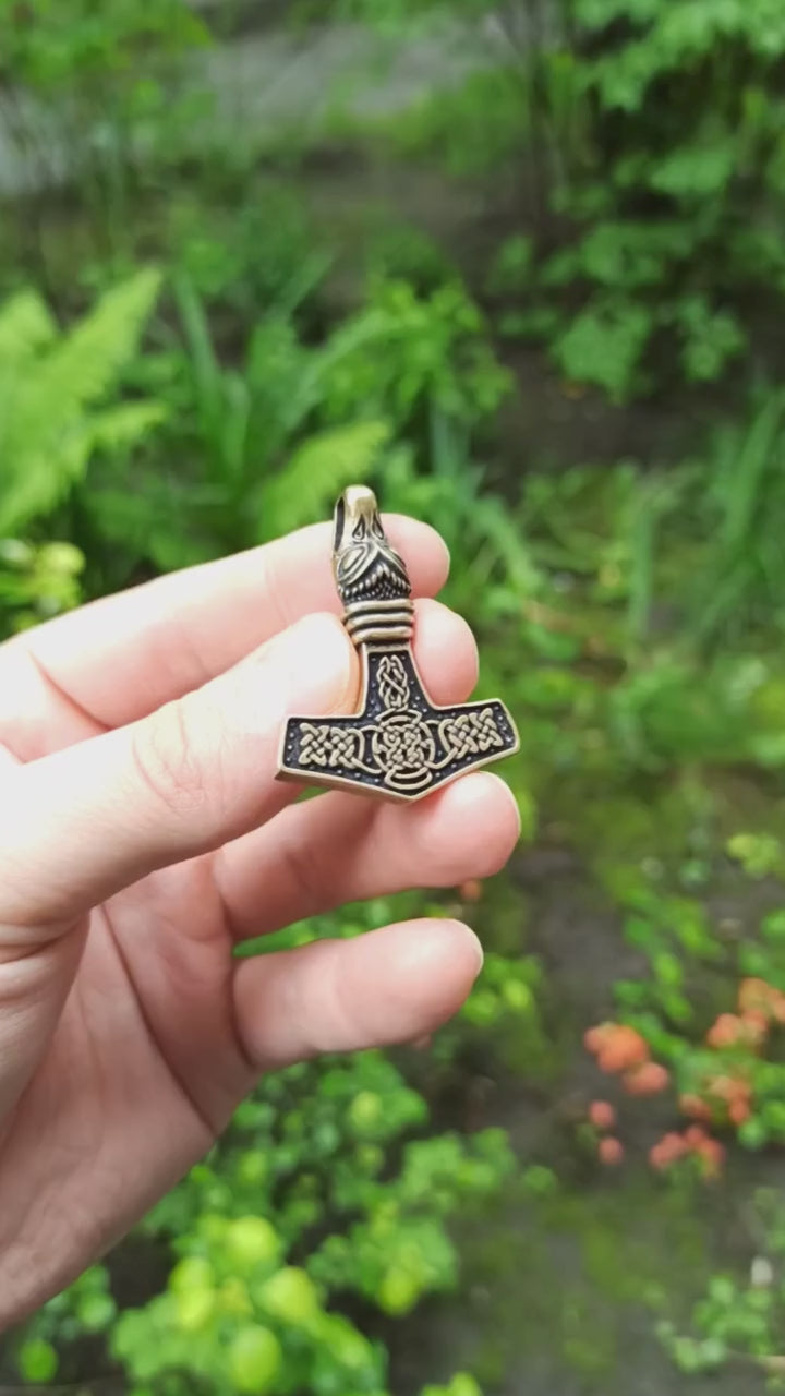 Mjolnir Dragon replica pendant