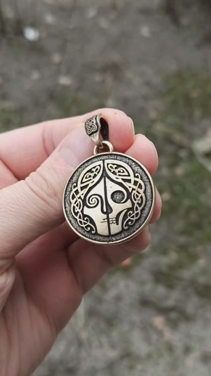 Hel goddess pendant