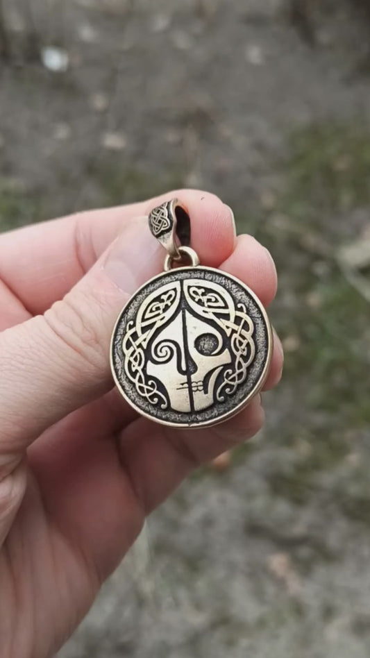 Hel goddess pendant