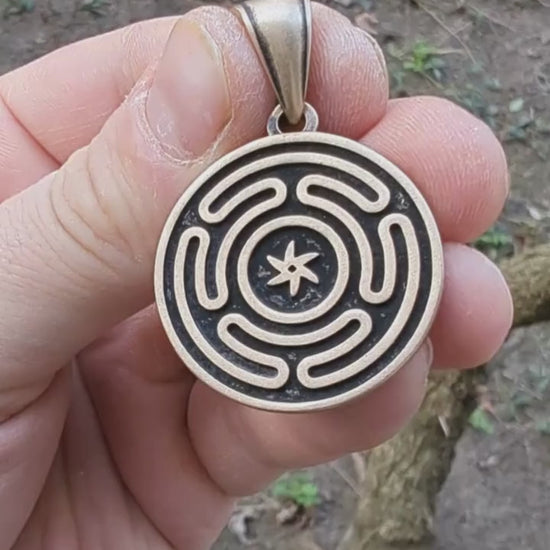 Wheel of Hecate pendant