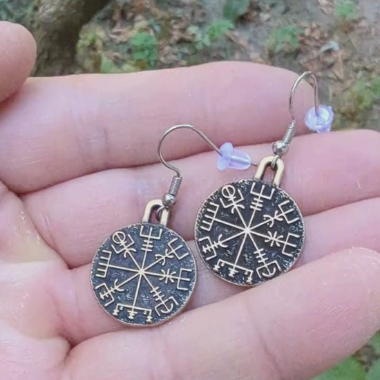 Vegvisir earrings