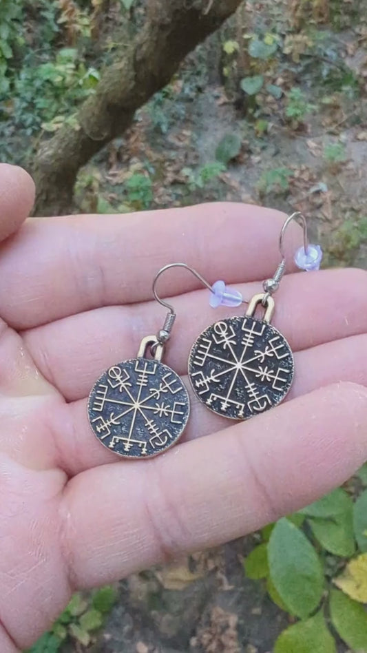 Vegvisir earrings