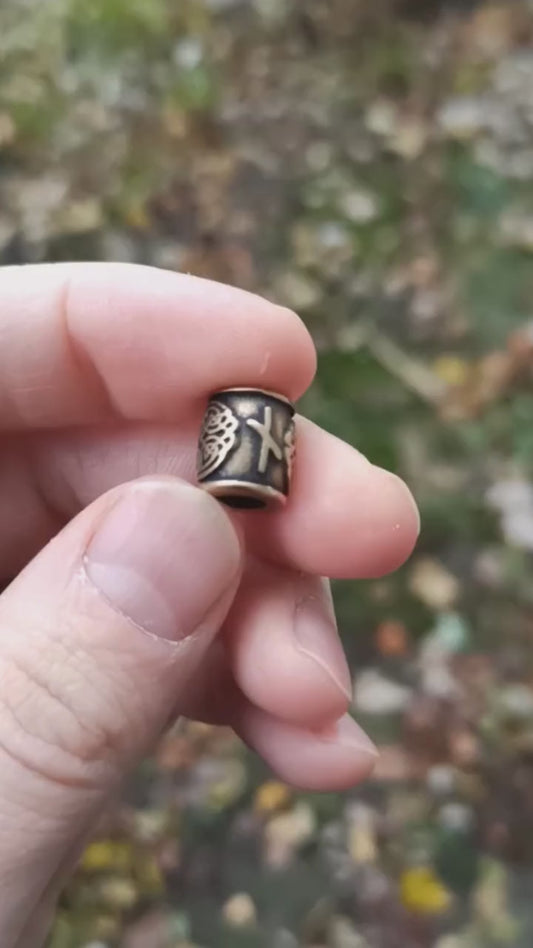 Nauthiz rune bead