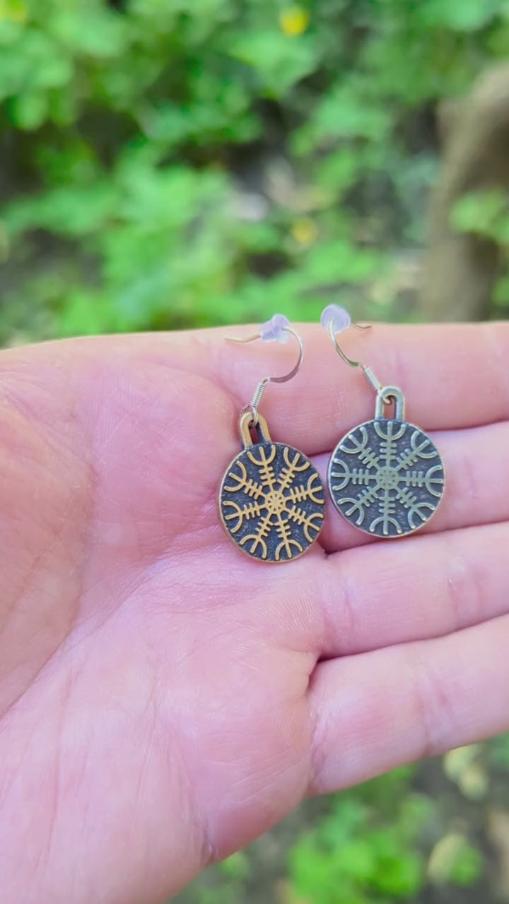 Helm of Awe earrings