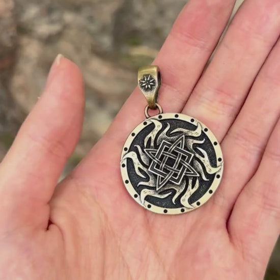 Svarog symbol pendant
