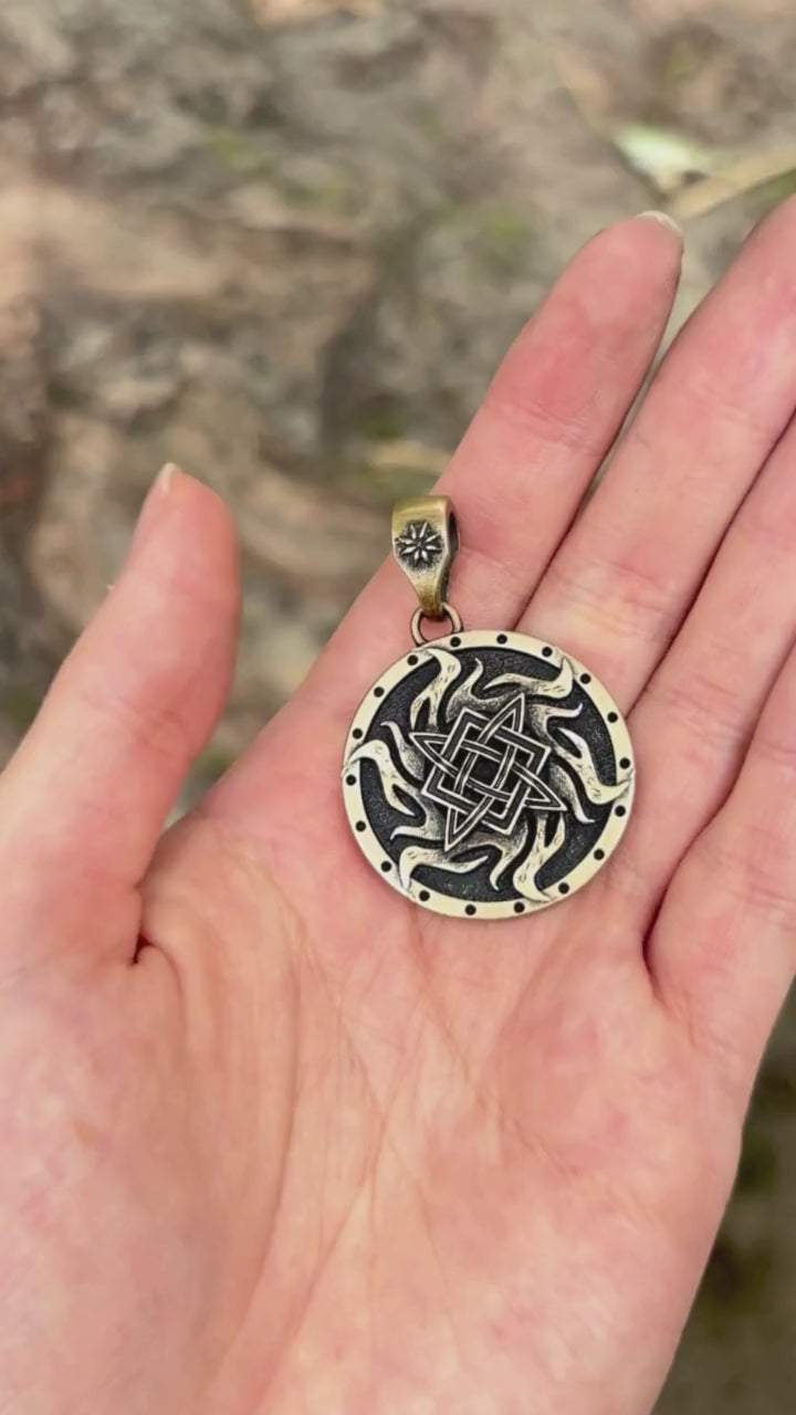 Svarog symbol pendant