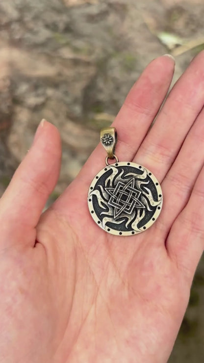 Svarog symbol pendant