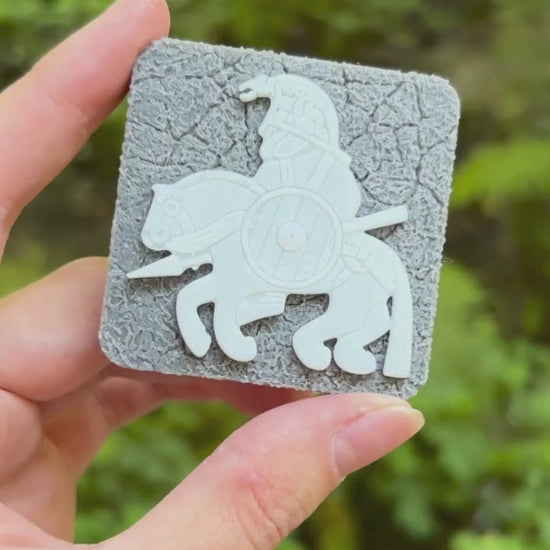Horseman from Vendel magnet