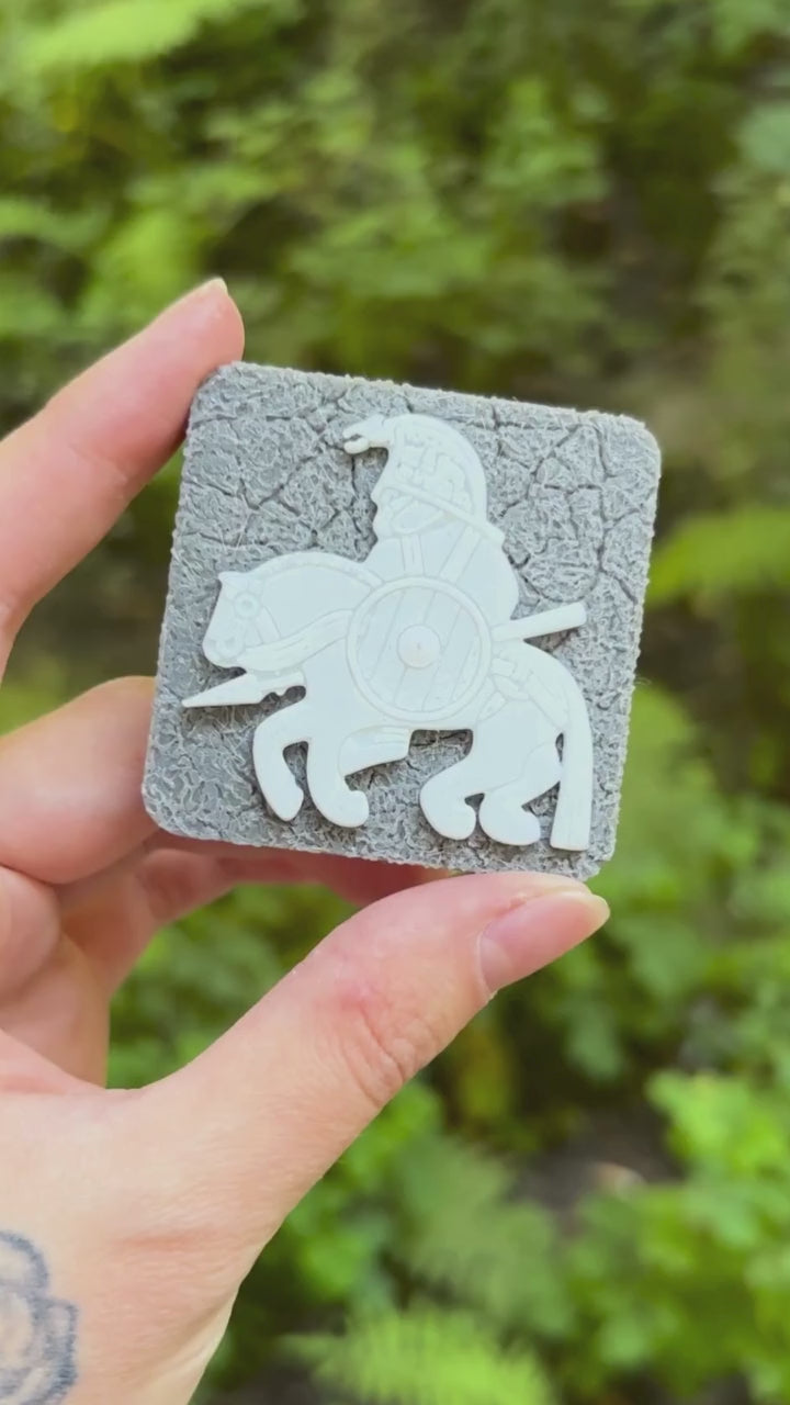 Horseman from Vendel magnet