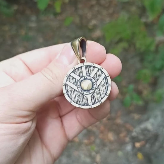 Shield maiden pendant