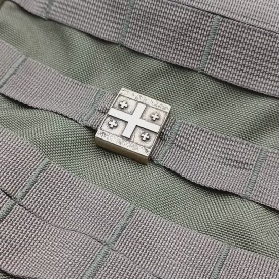 Georgian flag Molle clip