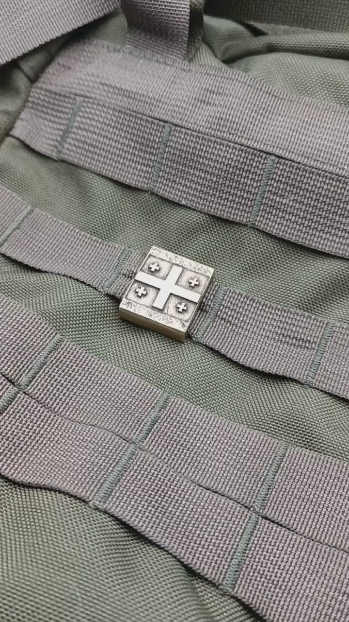 Georgian flag Molle clip