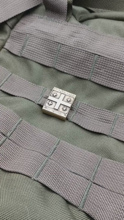 Georgian flag Molle clip