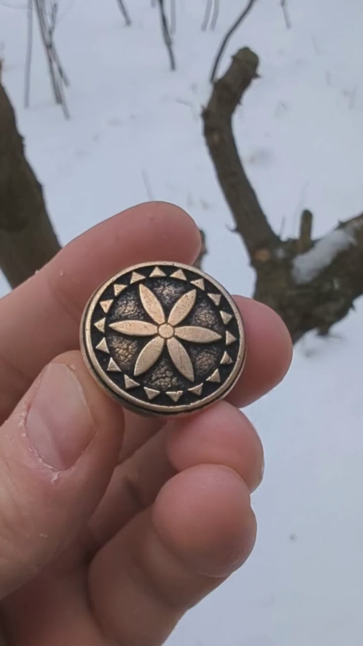 Perun's Shield paracord bead