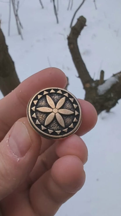 Perun's Shield paracord bead