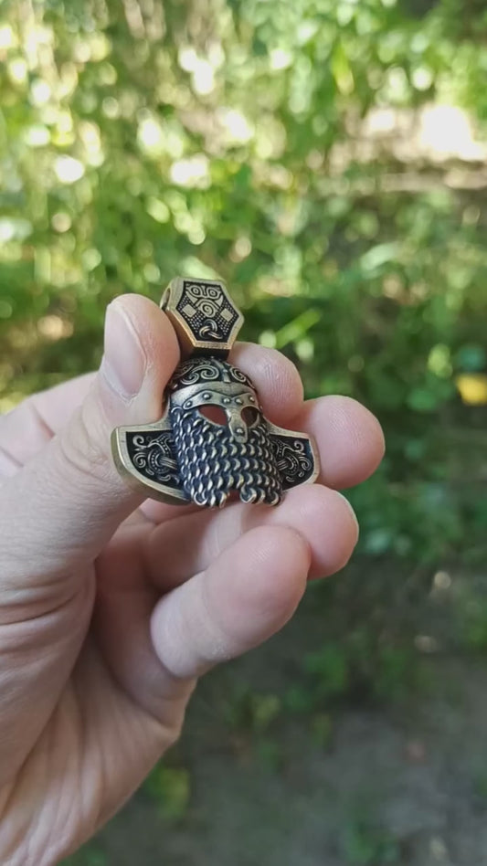 Viking helmet pendant