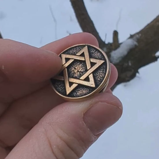 Star of David paracord bead