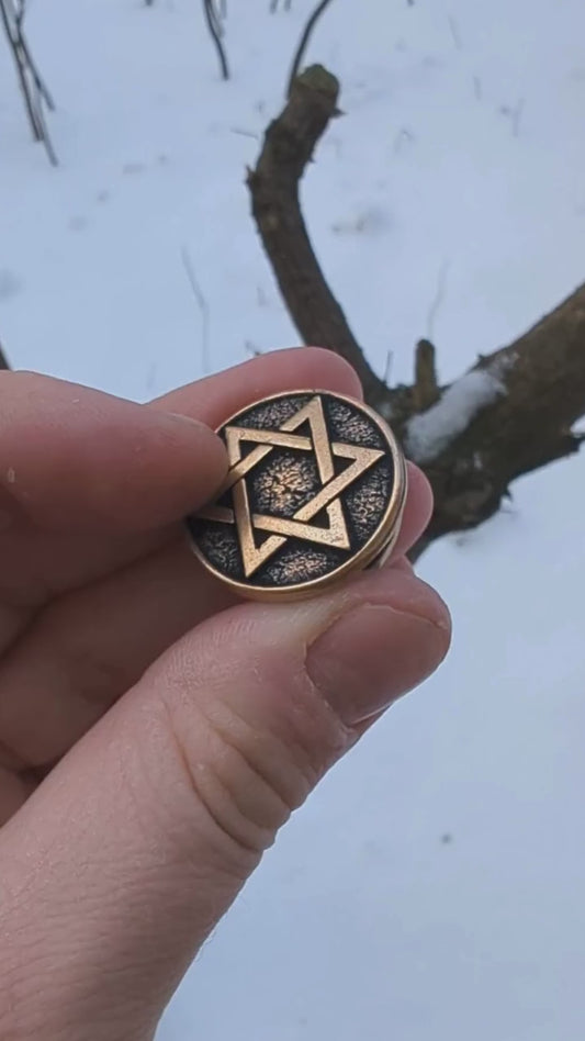 Star of David paracord bead