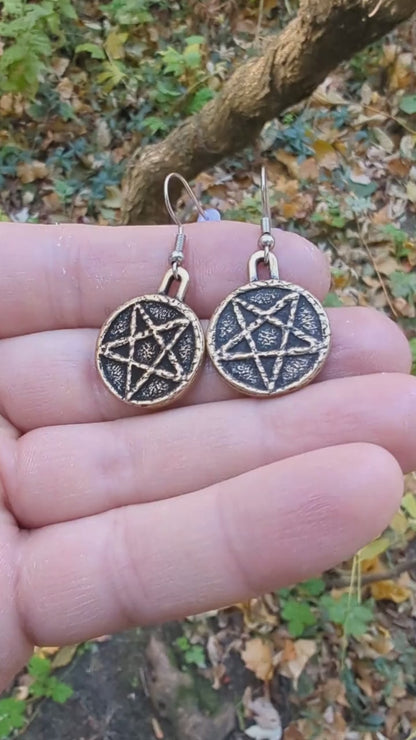 Satanic Pentagram earrings