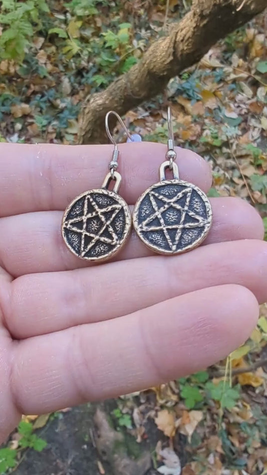 Satanic Pentagram earrings