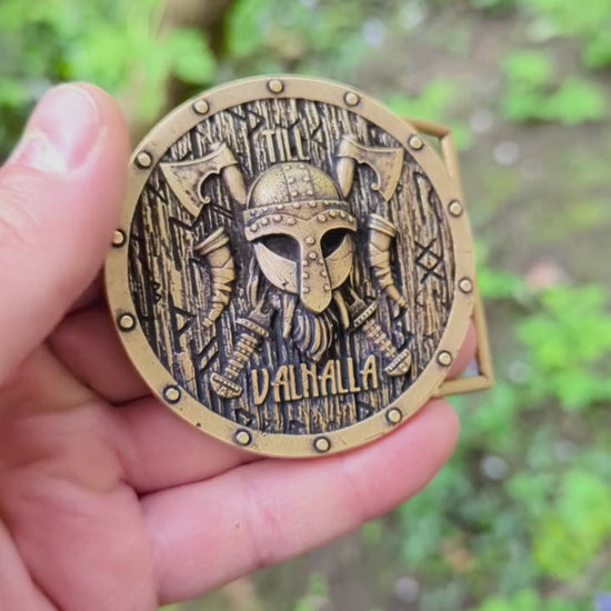 Viking Warrior belt buckle