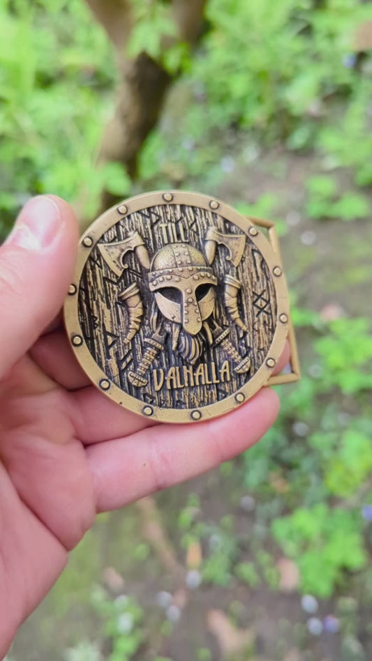Viking Warrior belt buckle
