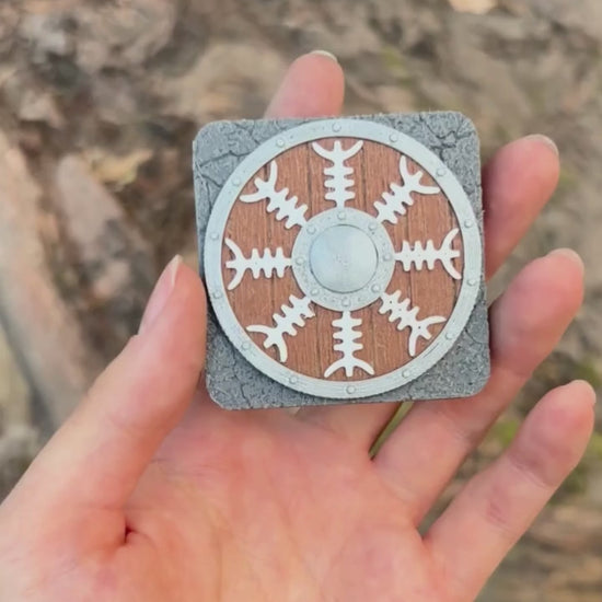 Helm of Awe on a Shield magnet