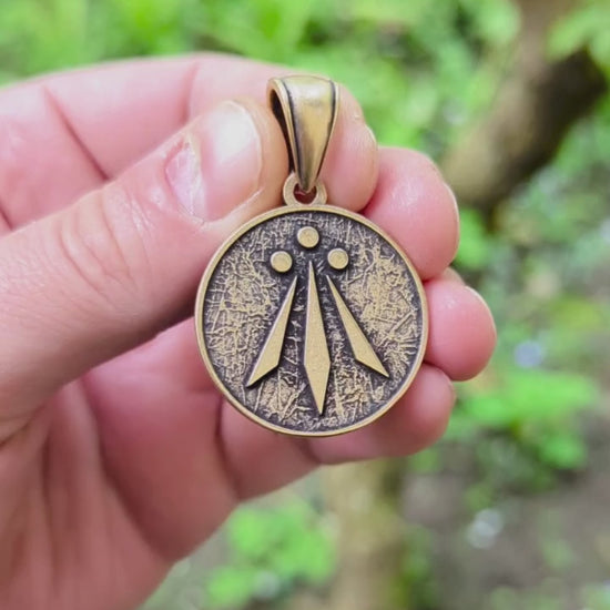 Awen symbol pendant