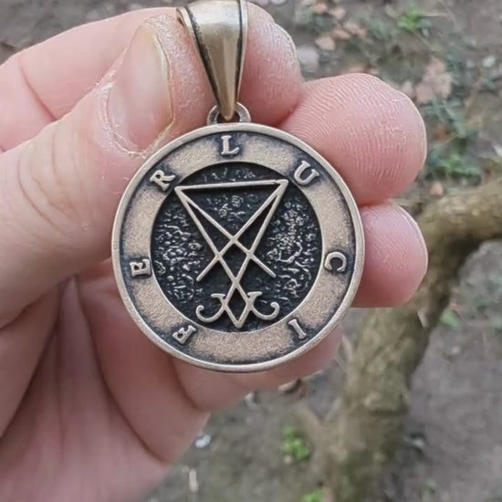 Lucifer sigil pendant