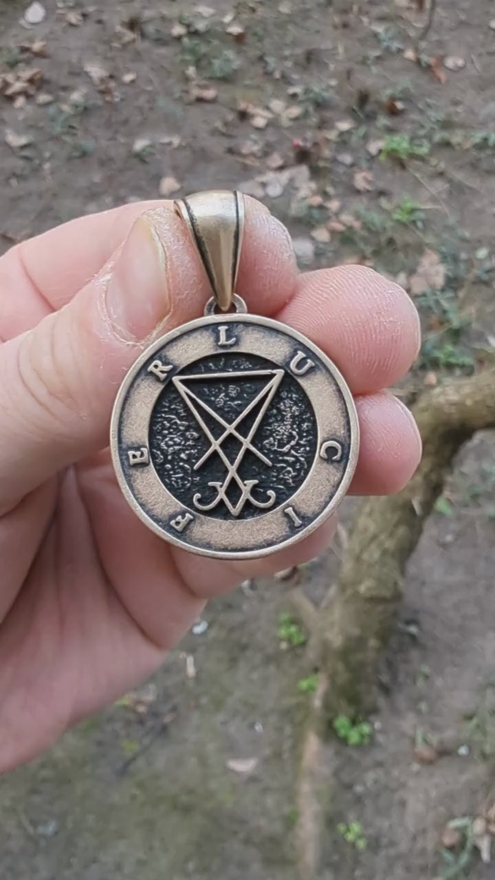 Lucifer sigil pendant