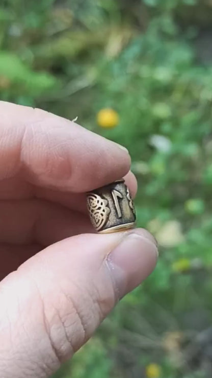Laguz rune bead