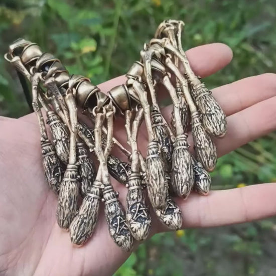 Witch broom pendant