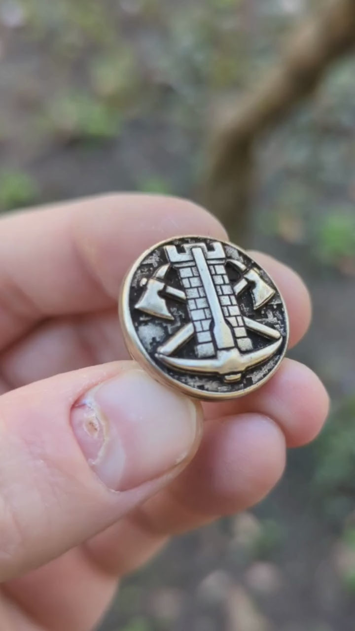 Engineering Corps paracord bead