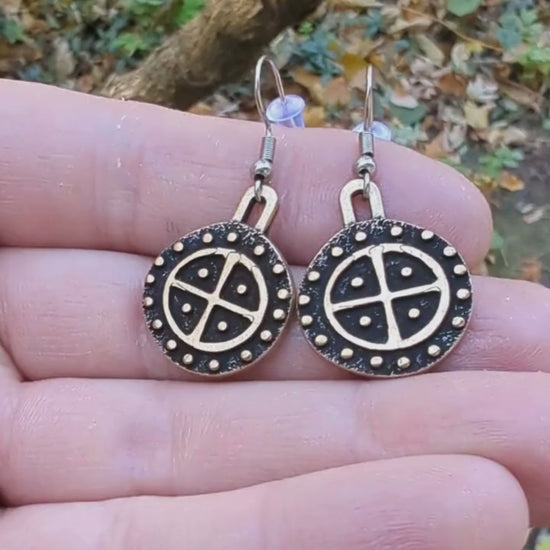 Sun Wheel earrings