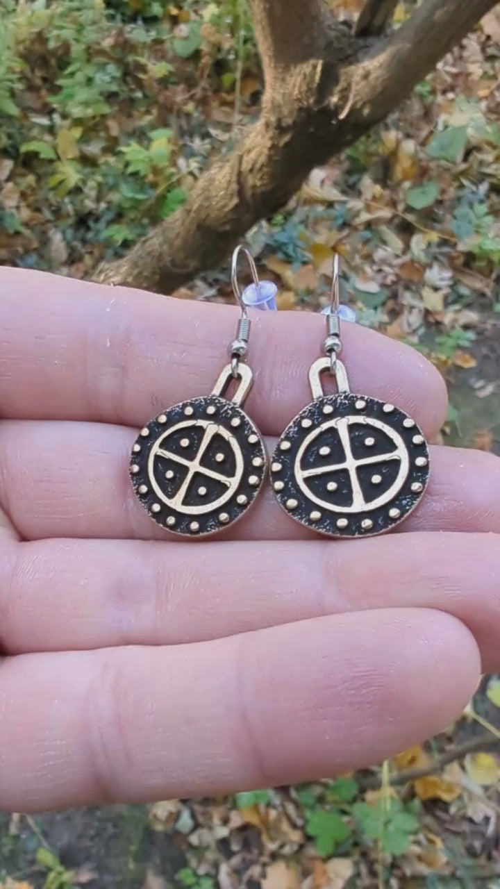 Sun Wheel earrings
