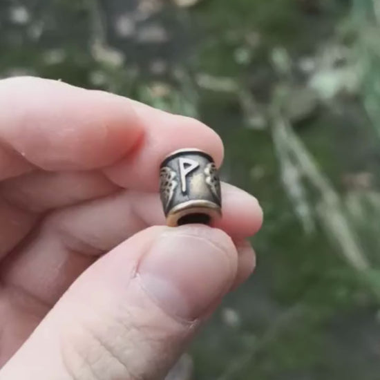 Wunjo rune bead