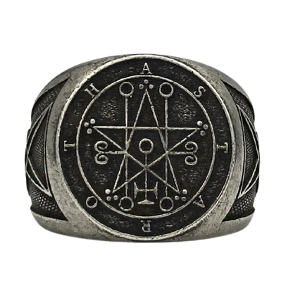 Astaroth Occult Ring 6 US Silver plating