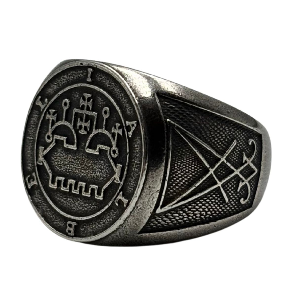 Belial Sigil Ring 6 US Silver plating